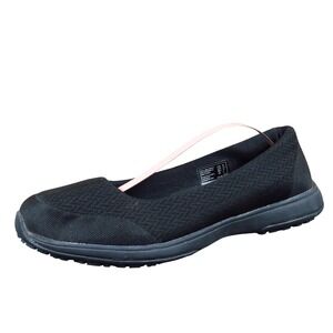 SafeTstep‎ Gem Women 10 Black Textile Slip-On Flats Work Comfort Casual